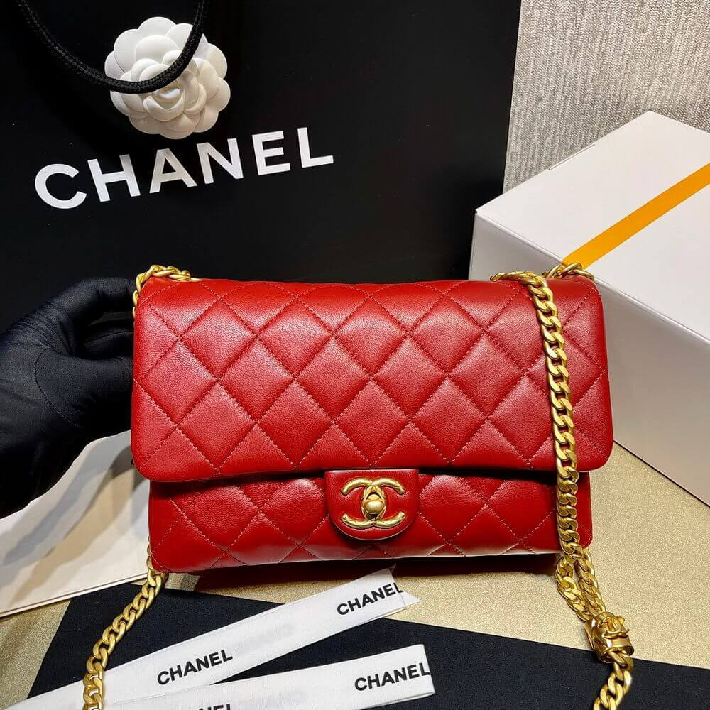 Chanel Lambskin Flap Bag AS3609