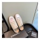 Chanel Canvas Lace Up Cap Toe Slipper 382301