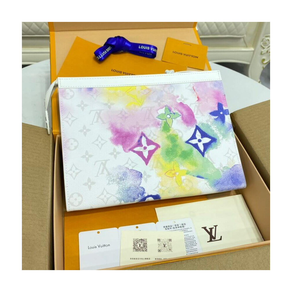 Louis Vuitton Monogram Watercolor Pochette Voyage MM M80460