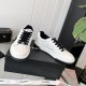 Chanel Logo Low Top Sneakers White Black G38808