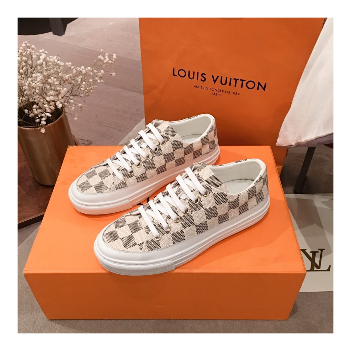 Louis Vuitton Signature Stellar Sneaker 1A4XMQ White