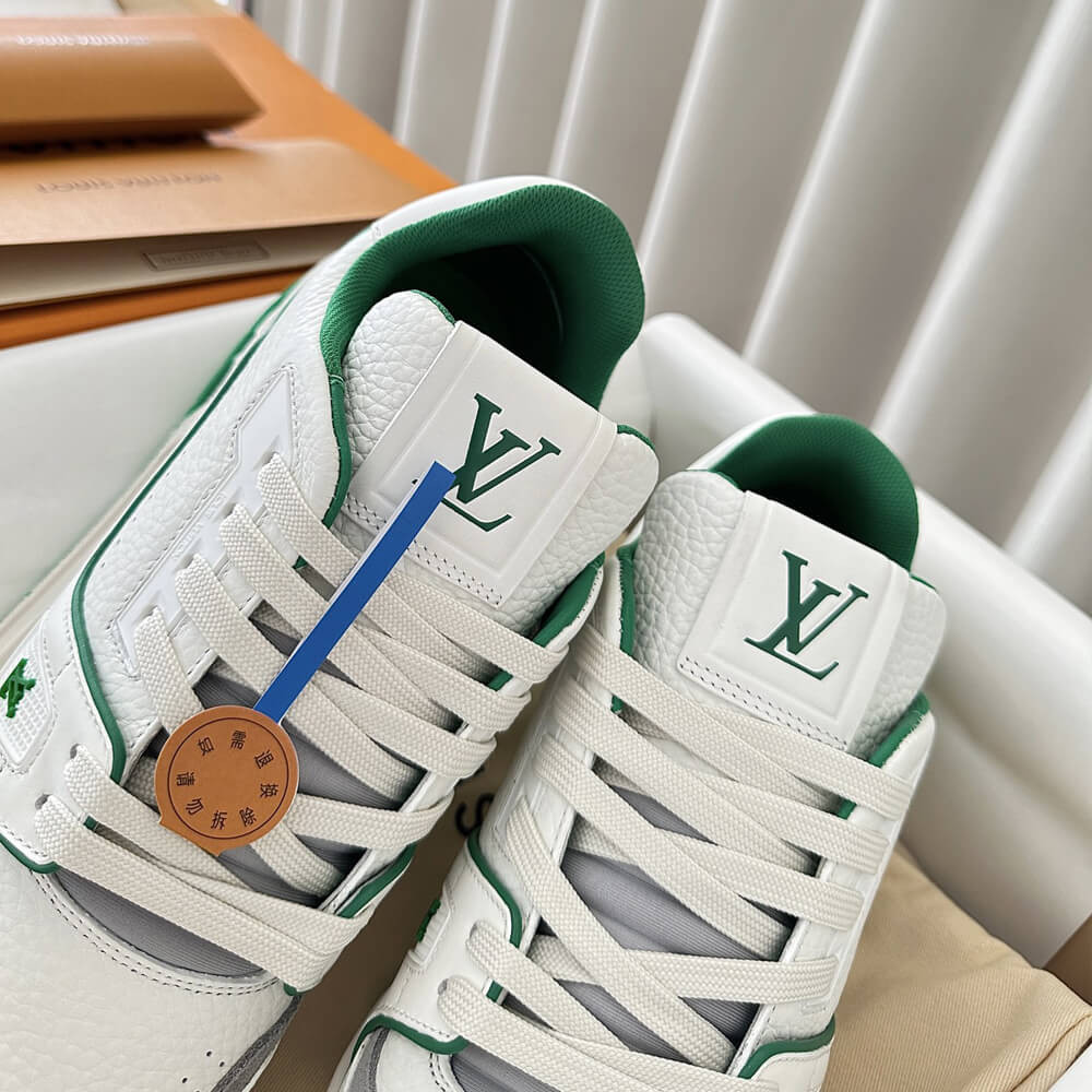 Louis Vuttion LV Trainer Sneaker Green 1ABFB0