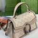 Gucci Small Dionysus Top Handle Bag 739496 Oatmeal Leather Trim