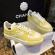 Chanel Fabric Runners Trainers Sneakers G37488 Yellow White