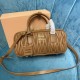 Miu Miu Arcadie Matelasse Nappa Leather Bag 5BB148 Caramel