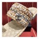 Chanel Raffia &amp; Lambskin Sandals G34694