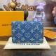 Louis Vuitton Monogram Denim Victorine Wallet M82959