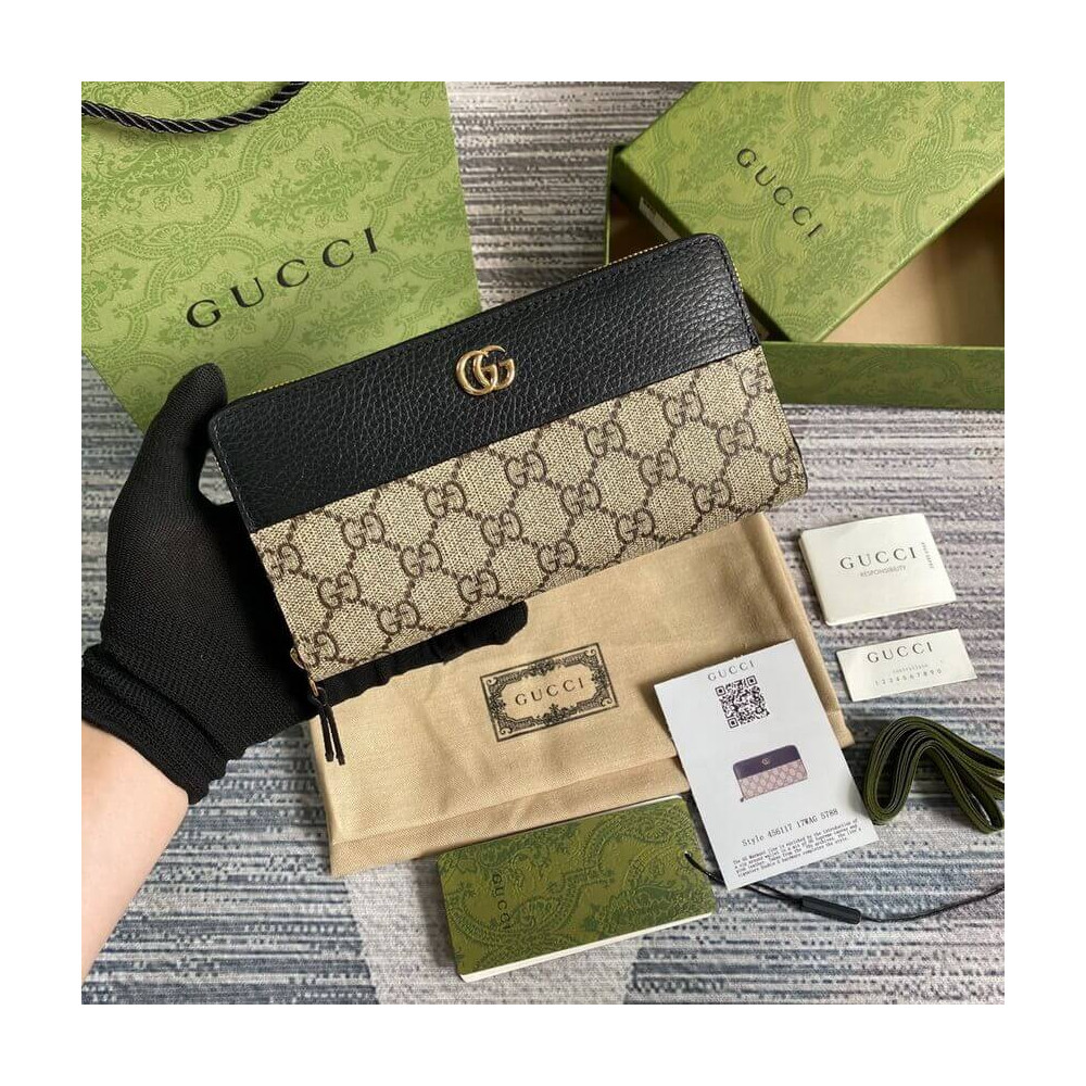 Gucci GG Marmont Zip Around Wallet 456117