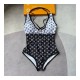 Louis Vuitton LV Monogram Halter One-piece Swimsuit  1A7SEH