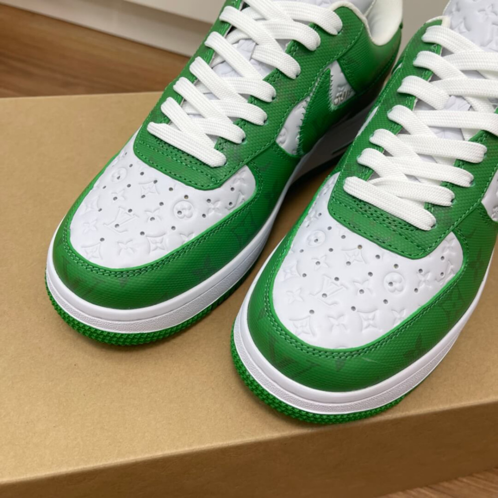 Louis Vuitton Virgil Abloh x Nike Air Force 1 Sneakers White/Green