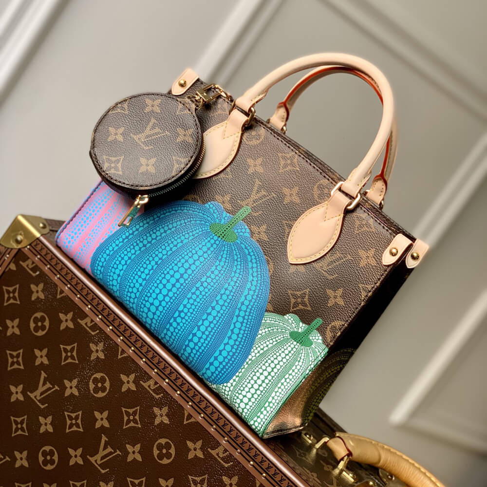 LV x YK OnTheGo PM with Pumpkin Print M46467