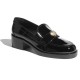 Chanel Patent Calfskin Heart CC 50mm Loafers G39697 Black