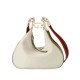 Gucci White Leather Attache Small Shoulder Bag 699409