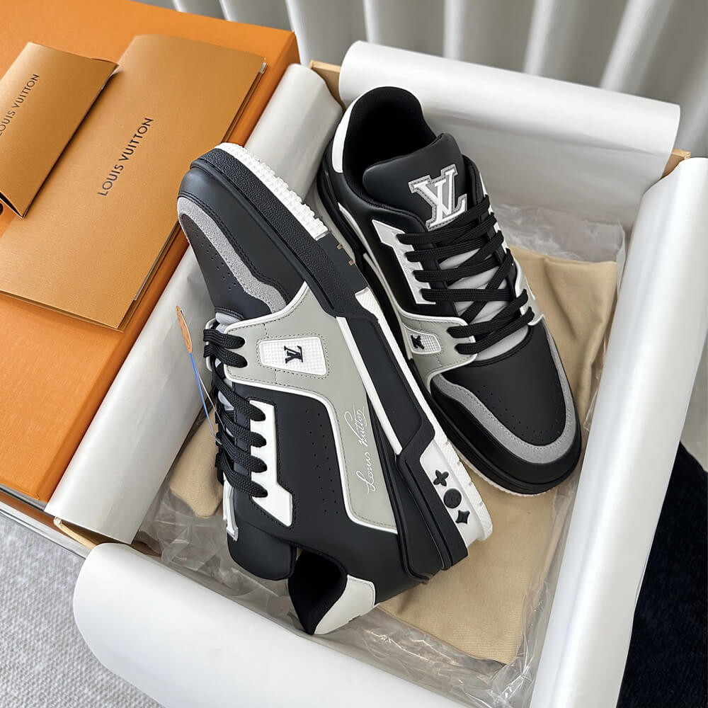 Louis Vuitton LV Trainer Sneaker Black/Grey/White 1AAHS3