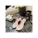 Chanel Lambskin CC Chain Thong Sandals G31463