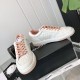 Chanel Logo Low Top Sneakers White Pink G38808