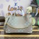 Louis Vuitton Mahina Leather Bella Tote M23395 Gray