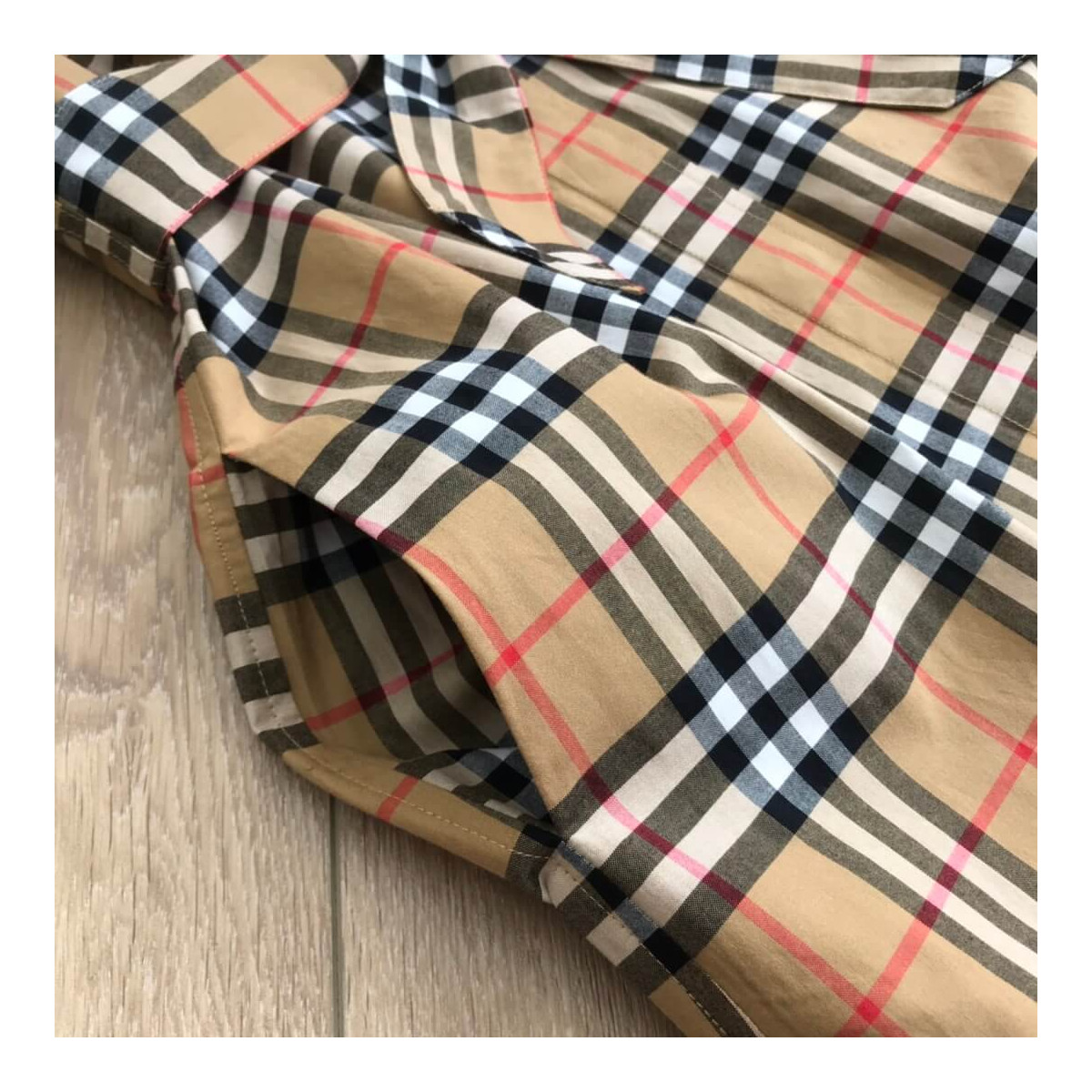 Burberry Vintage Check Cotton Tie-waist Shirt Dress 40734551