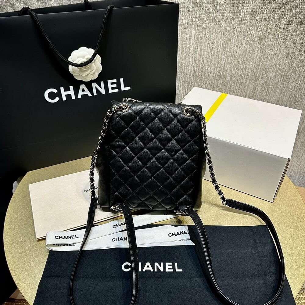 Chanel Small Duma Backpack Quilted Calfskin AS3860