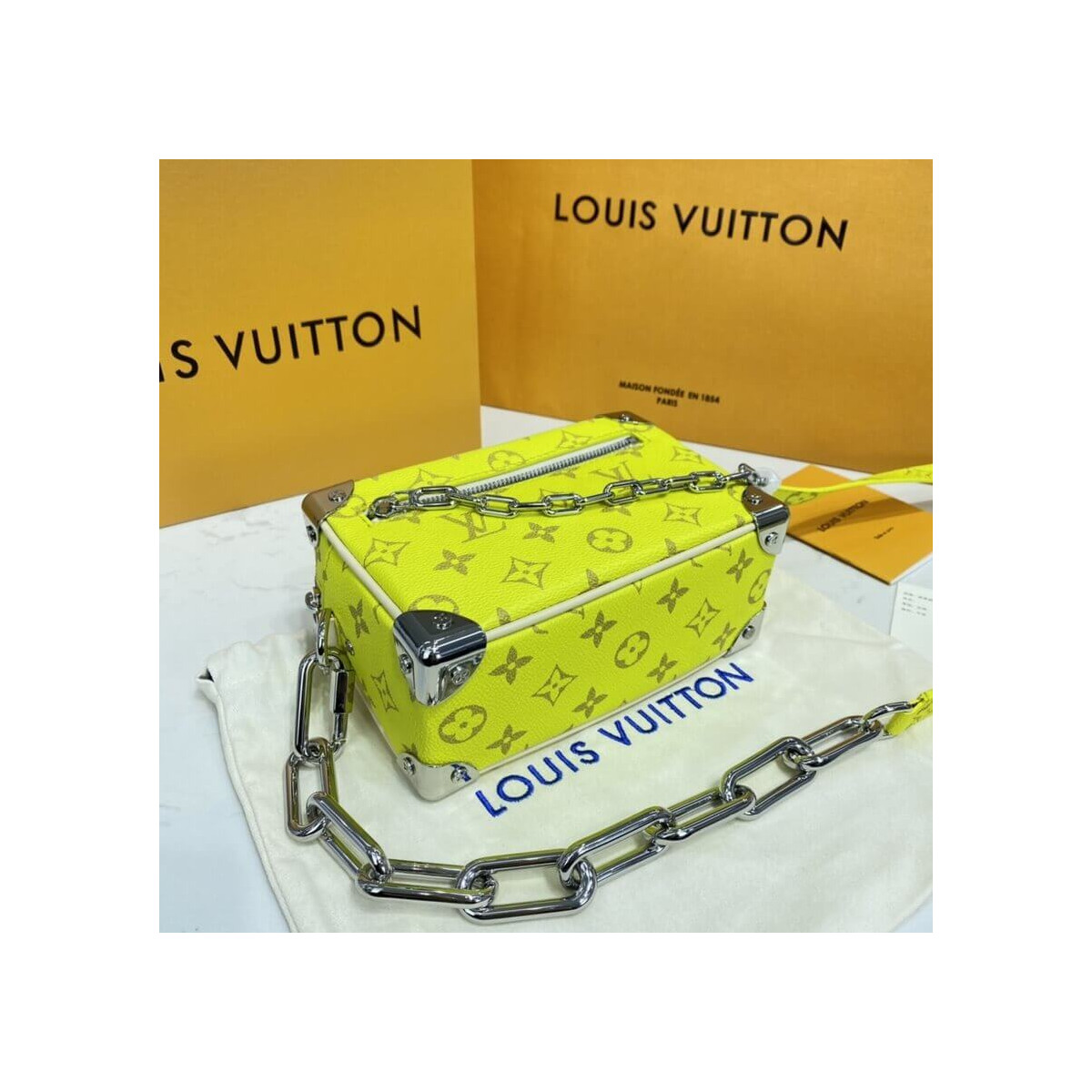 Louis Vuitton Mini Soft Trunk M44480 Yellow