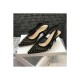 Dior J&#039;adior Slingback Pump with Thread and Bead Embroidery P767