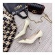 Gucci Zumi Mid-Heel Leather Pump 596860 White