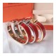 Hermes Narrow Clic H Bracelet In Red