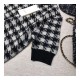 Gucci Houndstooth Short Sleeve Jumper 595697