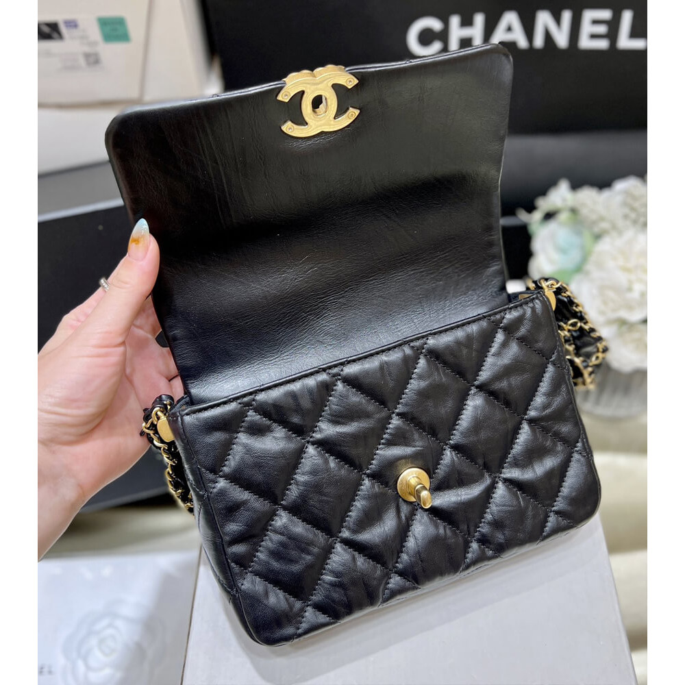 Chanel Lambskin Flap Bag AS4423 Black