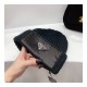 Prada Logo Rib-Knit Beanie Hat 2HC139