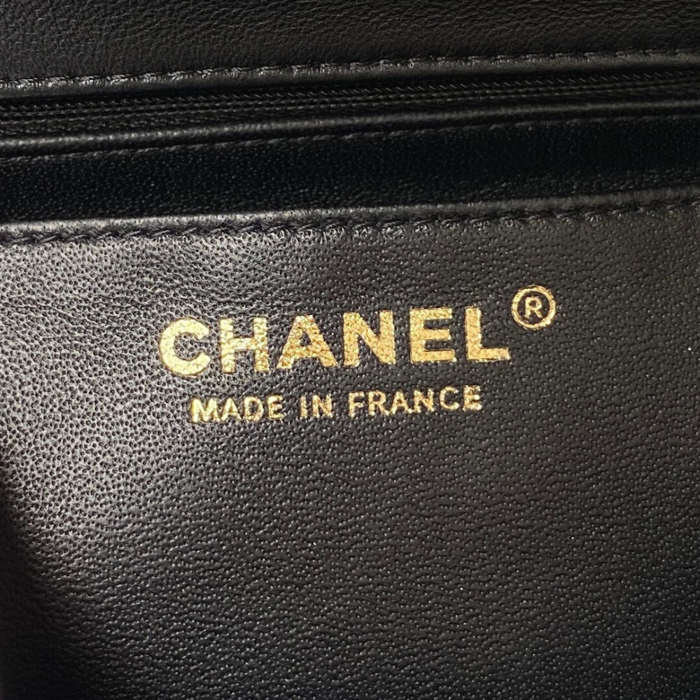 Chanel Mini Flap Bag With Metal Top Handle AS2431