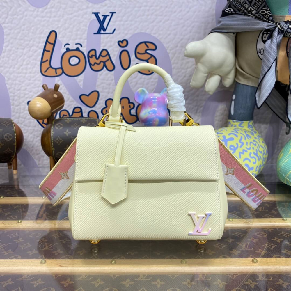 Louis Vuitton Epi Leather Cluny Mini M22946 Quartz White