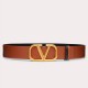 Valentino Reversible Vlogo Signature Belt In Glossy Calfskin 40 mm