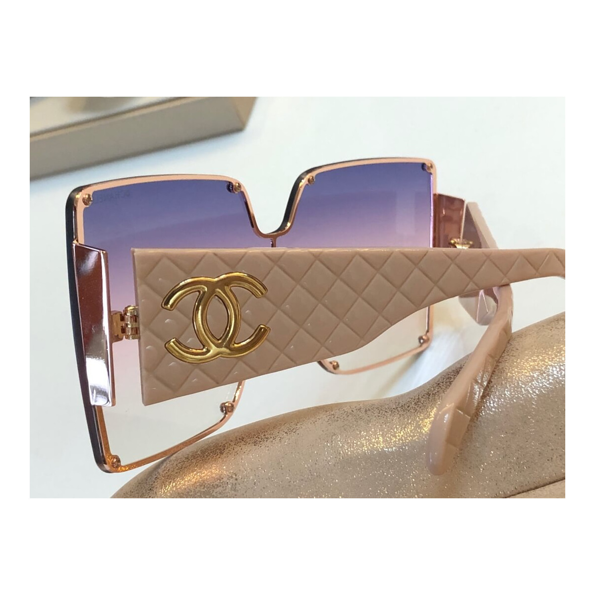 Chanel Rectangle Sunglass 4813