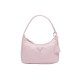 Prada Re-Edition 2000 Nylon Hobo Bag Alabaster Pink 1NE515