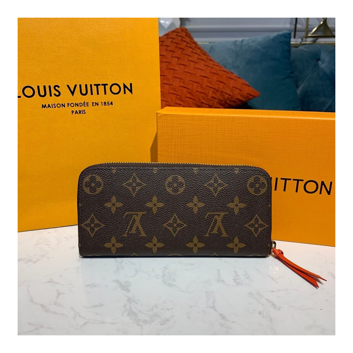 Louis Vuitton Monogram Clemence Wallet M60742 M61298