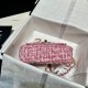 Chanel Mini Flap Bag in Pink Tweed AS3782