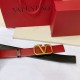 Valentino Reversible Vlogo Signature Belt In Glossy Calfskin 40 mm