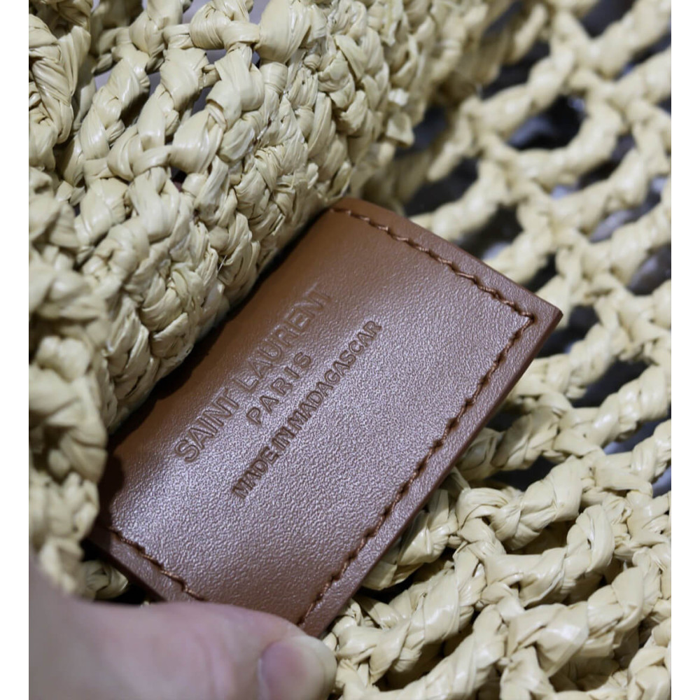 Saint Laurent Oxalis Bag in Raffia Macrame 781289