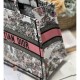 Dior Book Tote White and Pastel Pink Butterfly Around The World Embroidery