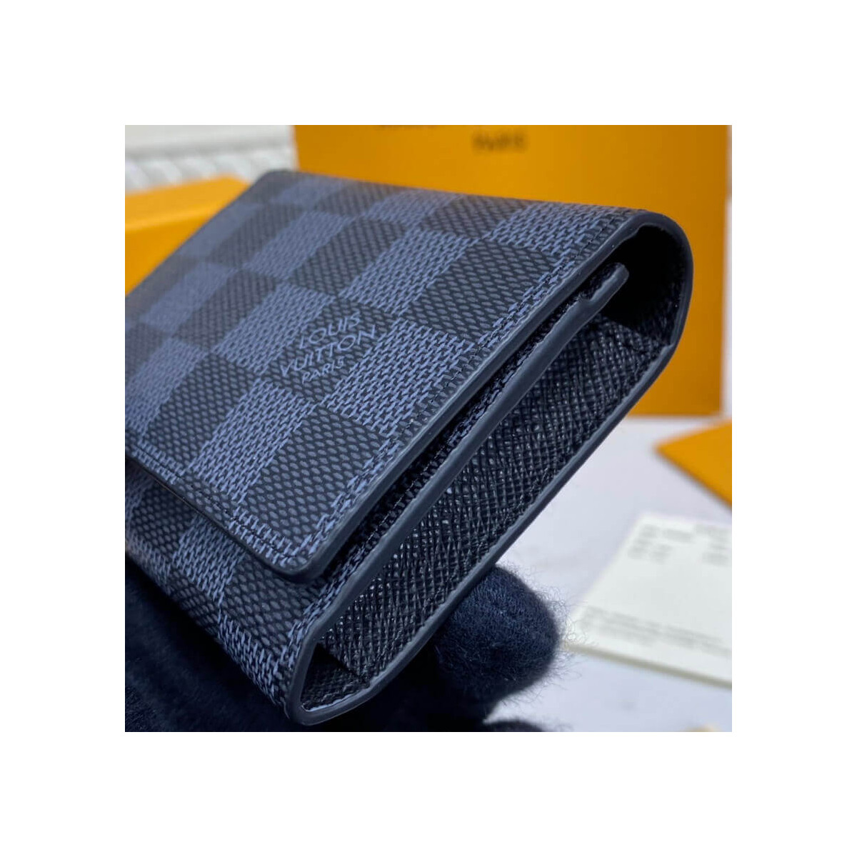 Louis Vuitton Damier Graphite Enveloppe Carte De Visite N63338