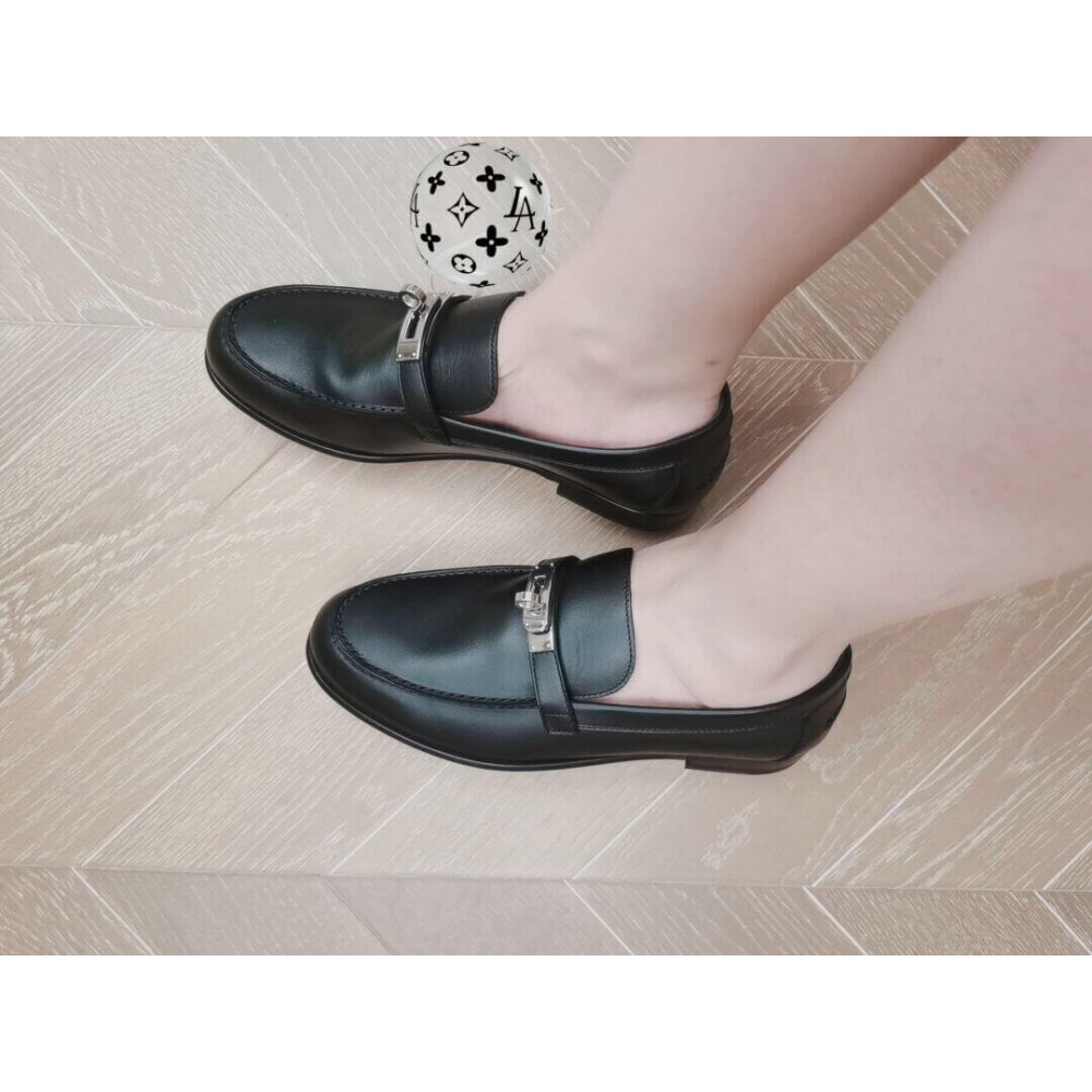 Hermes Calfskin Kelly Destin Loafer H212114 Black