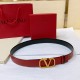 Valentino Reversible Vlogo Signature Belt In Glossy Calfskin 30 mm