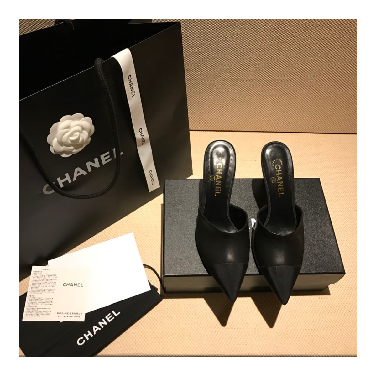 Chanel Pearl Mules G383421