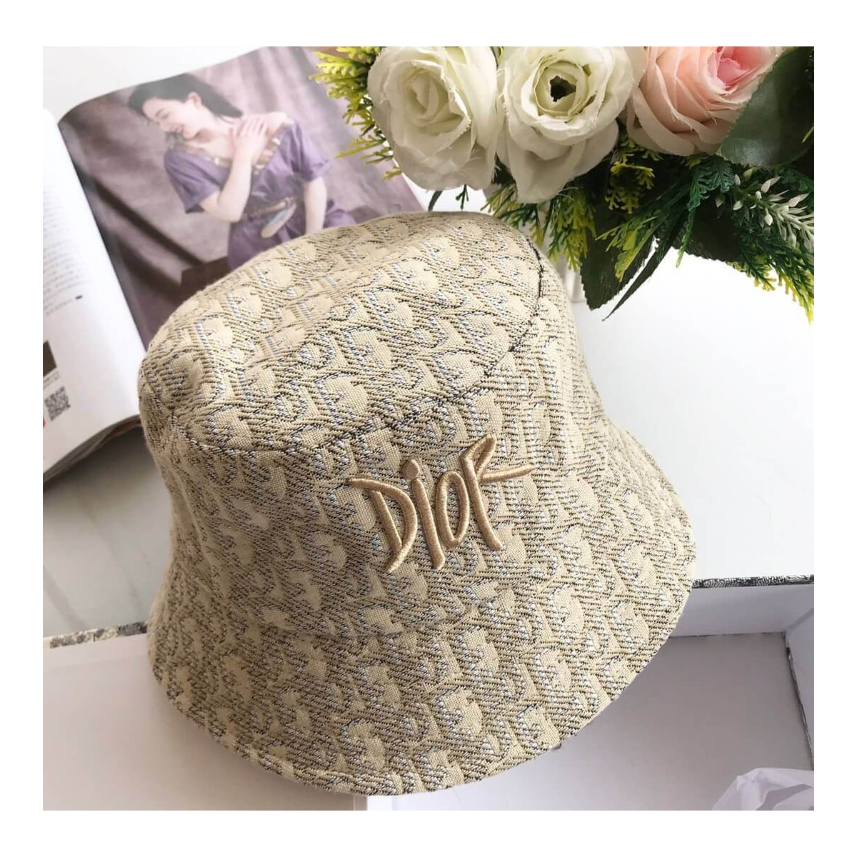 Christian Dior Oblique Canvas Bucket Hat 48851