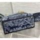 Dior Medium Lady D-Lite Bag Denim Blue Toile de Jouy Embroidery M0565