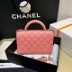 Chanel Wallet On Chain Top Handle Lambskin WOC AP2844 Black