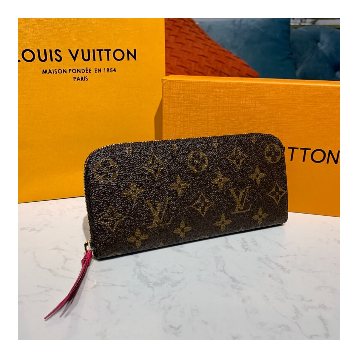 Louis Vuitton Monogram Clemence Wallet M60742 M61298