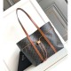 Celine Cabas Drawstring In Triomphe Canvas and Calfskin 113722