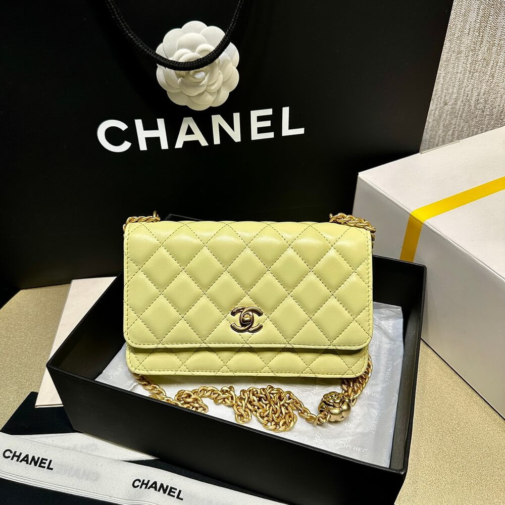 Chanel Camellia Crush Wallet On Chain Lambskin AP3297